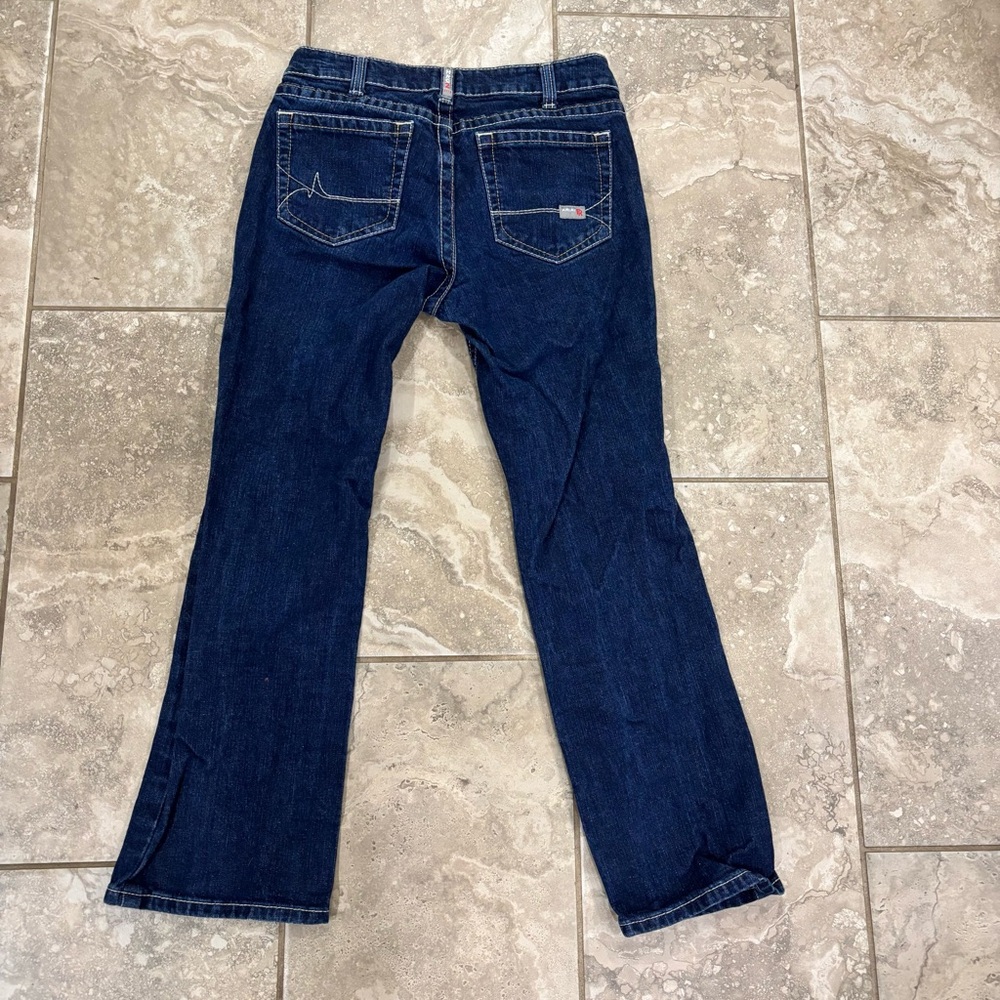 Ariat Women's FR Mid‎ Rise Bootcut Stretch Work Jeans sz 30S - Picture 7 of 14